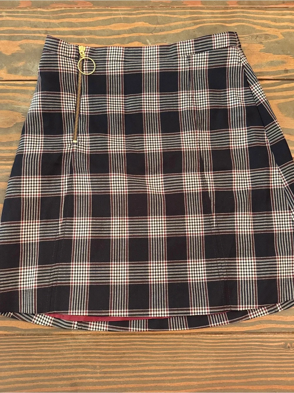 Baum und Pferdgarten Sayoko Plaid Mini Skirt Wool Blend EU‎ 36 US 4 - Picture 3 of 8